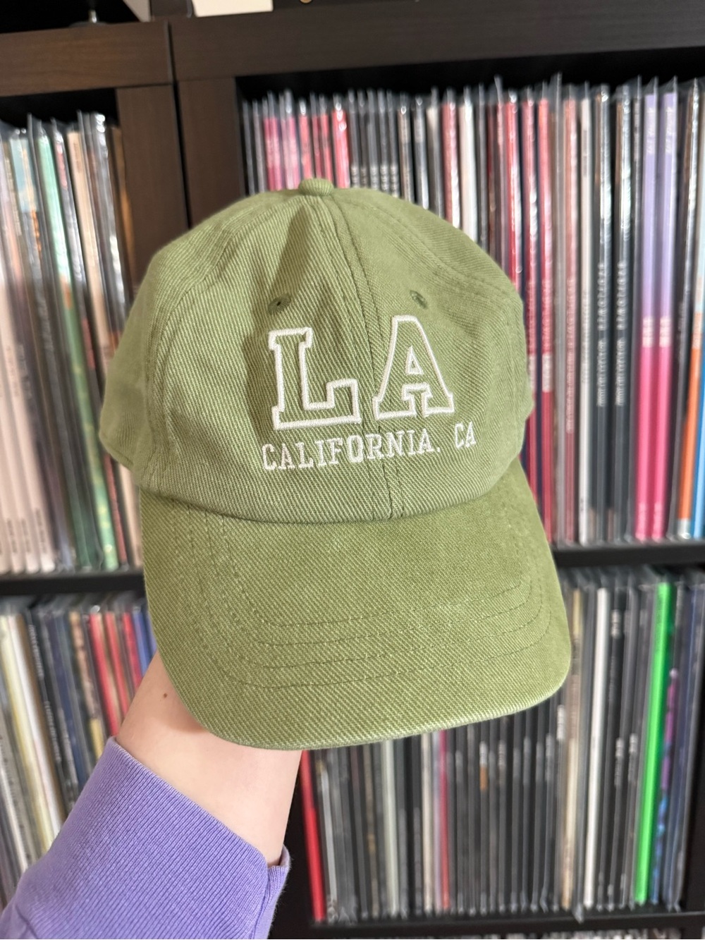 American Eagle Outfitters Olive Green LA Baseball Cap
